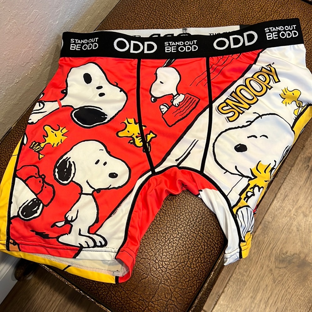 Odd Boxer Briefs Charlie Brown’s Snoopy Premium Men’s Lightweight Underwear!